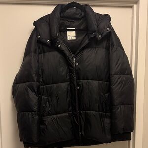 A&F Black Puffer Jacket